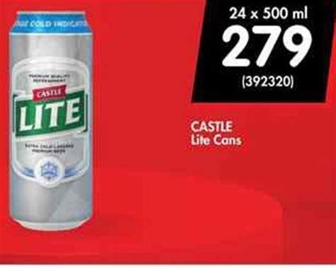 24 castle lite 500ml price.